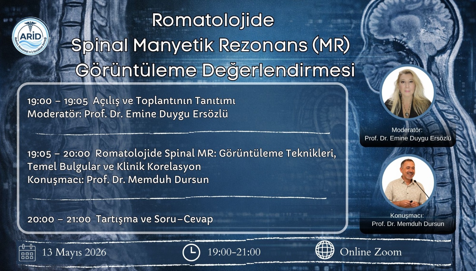 Romatolojide Spinal Manyetik Rezonans (MR)  Görüntüleme Değerlendirmesi